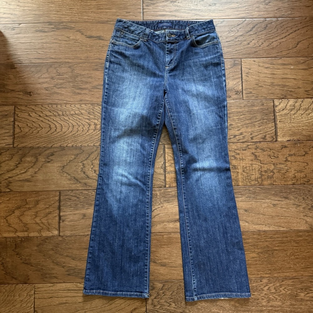 Talbots Barely Bootcut Jeans‎ Cotton Stretch Denim 2010s Indie Sleaze Size 10